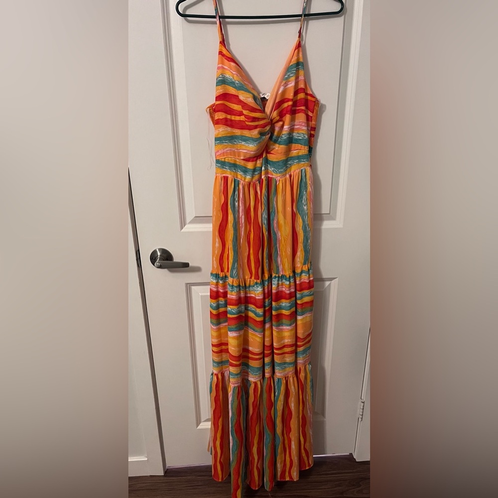 Sunset Waves Summer Maxi Dress from Entro - NWT